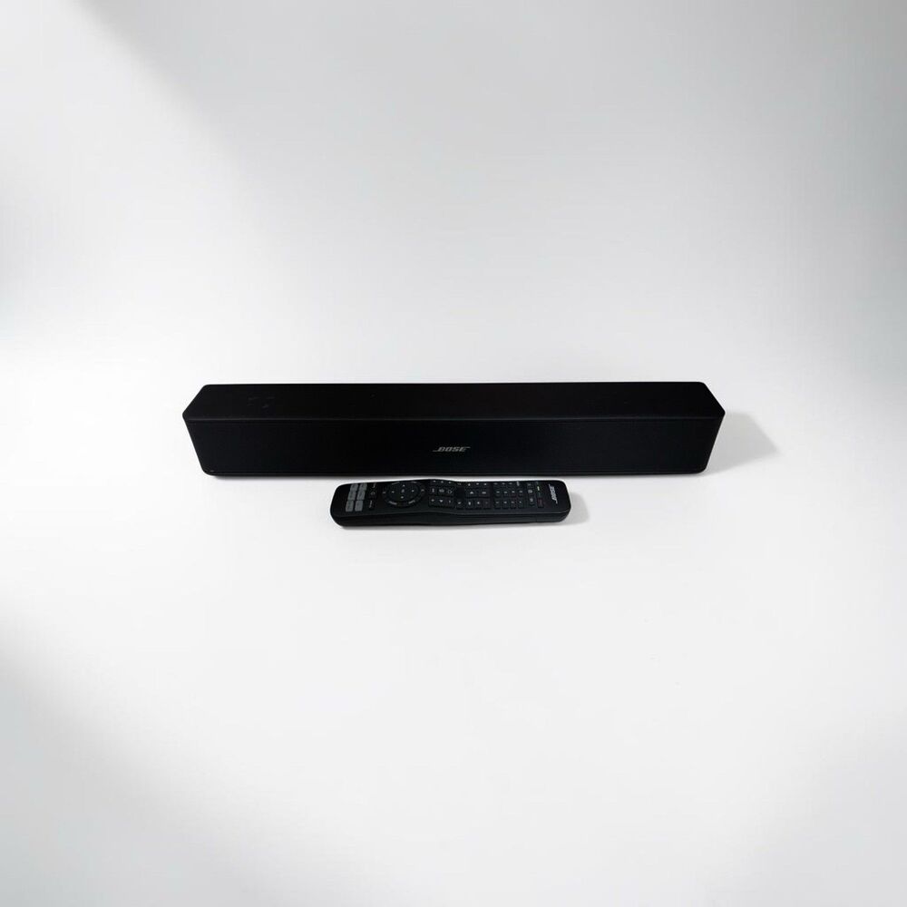 Bose Solo TV Speaker Model 418775 Bar + Remote - No Power Cord - Tested Works